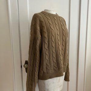 Vintage Cable Knit Chunky Sweater